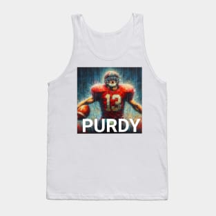 Brock Purdy Oil paint American football Tank Top